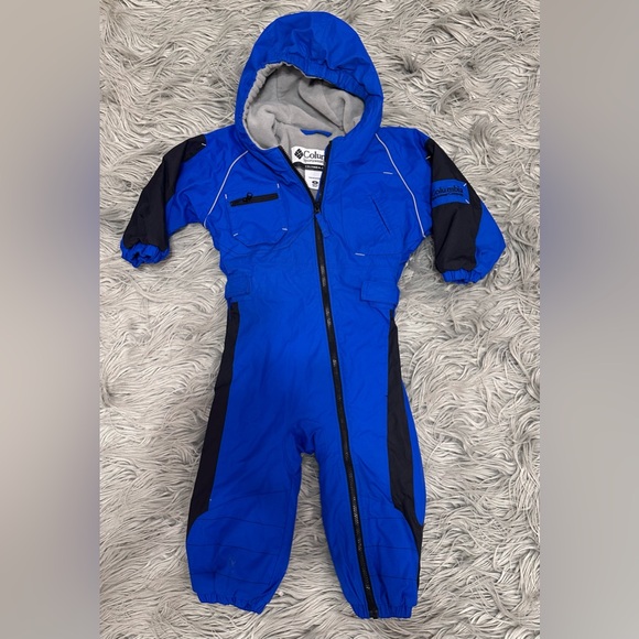 COLUMBIA Sportswear Fleece Lined Hooded Bunting Snowsuit size 24 Months